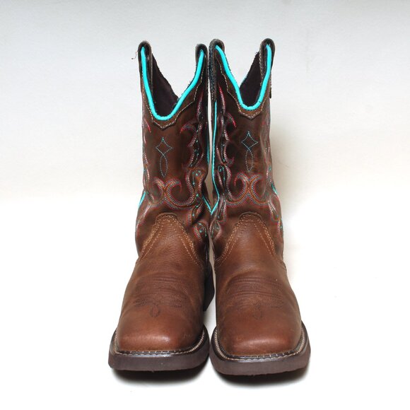 Womans Justin Gypsy Boots Size 9 B Brown Leather Cowgirl Western Boot - Picture 4 of 8